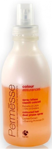 Barex Italiana | Двухфазный спрей для окрашенных волос с экстрактом Личи и маслом Энотеры