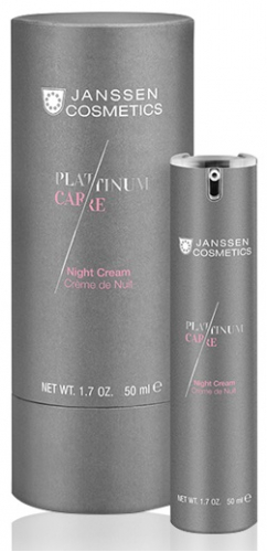 Janssen | Реструктурирующий ночной крем с пептидами и коллоидной платиной